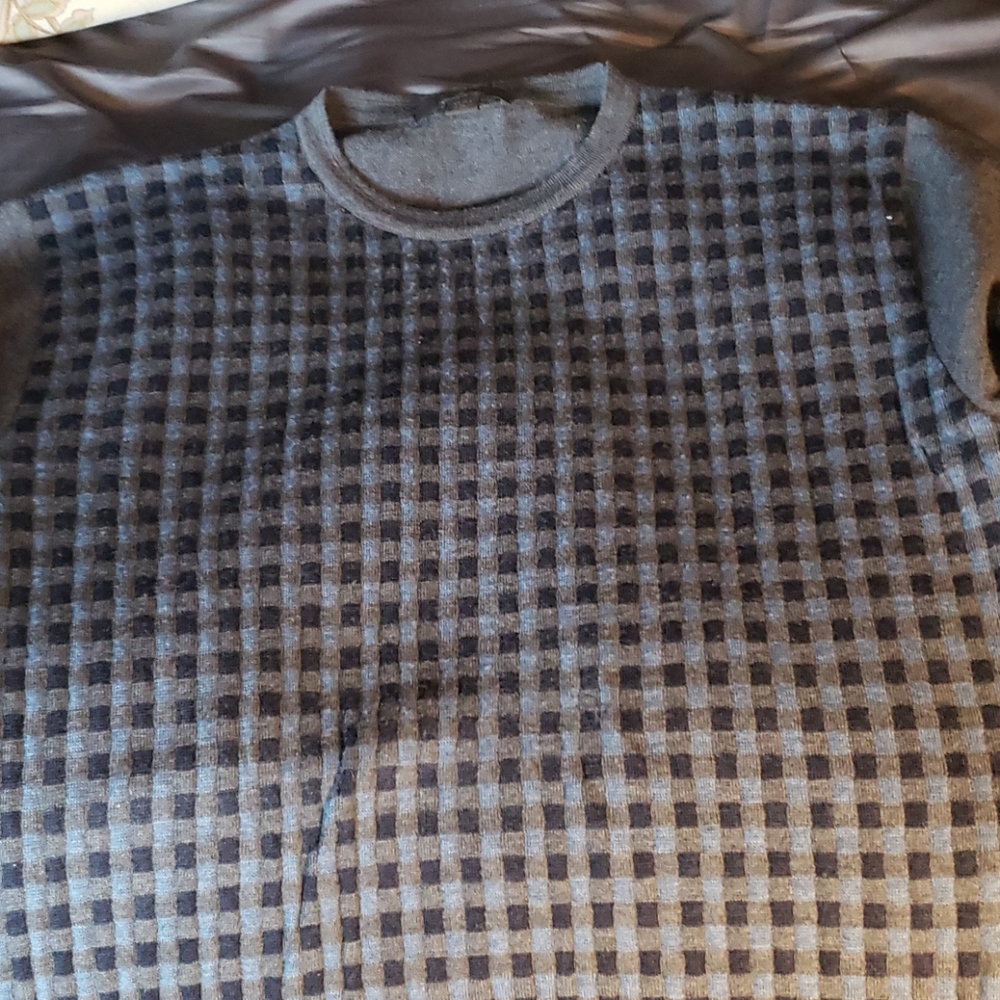 Gorgeous Zegna grey and black sweater.  Mens xl